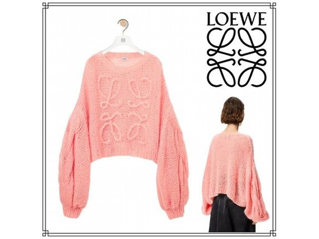 モヘヤのニットセーター